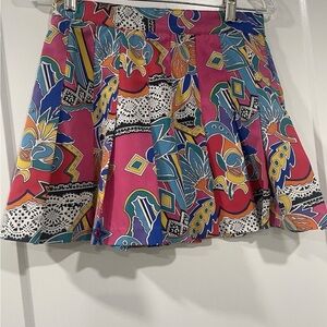 Head vintage tennis Multi-Color Abstract Skirt